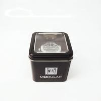 ราคา นาฬิกา Modular แบรนด์แท้ กล่องเหล็ก สายดำ หัวเงิน (20682151446)