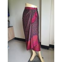 ราคา ผ้าถุงเย็บสำเร็จแบบป้ายติดตะขอ ทรงพัด ลายดอกหญ้า (42055681051)