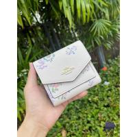 ราคา Coach Small Wallet Colorblock Signature Canvas ลาย Flower งาน OUTLET (10598969635)