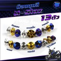 ราคา น็อตชุดสีM-SLAZ น็อตชุดสีเอ็ม-สแลช น็อตMSLAZ (1ชุด=13 ตัว) น็อตเฟรมMSlaz น๊อตMSLAZ น็อตยึดเฟรม น็อสแตนเลส (M-slaz) (28363164968)