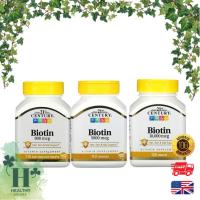 ราคา พร้อมส่ง 21st Century Biotin ไบโอติน 800 mcg 5,000 mcg และ 10,000 mcg (28963975777)