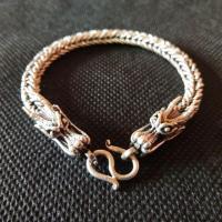 ราคา สร้อยข้อมือเงินแท้ ลายมังกร สร้อยข้อมือมังกร (2764623034)