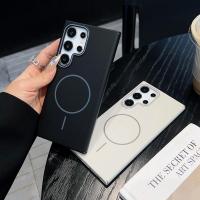 ราคา SAMSUNG Luxury Matteเคสโทรศัพท์แม่เหล็กสําหรับSamsung A35 A55 S25 Edge S24 S23 S22 S21 Ultra S24FE S23FE S21FE S20FEหมายเหตุ20 UltraปลอกกันกระแทกPC Hardปกหลัง (29622929530)