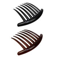 ราคา Ci กว้างฟันหวีผม French Twist Unbreakable Good Grip หวีผมด้านข้างหวีคลิปสําหรับผู้หญิงสาว DIY สีดํากาแฟ (41716311184)