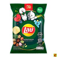 ราคา เลย์ มันฝรั่งแท้ทอดกรอบแผ่นเรียบ รสเมี่ยงคำครบรส 69 ก. (42911553552)