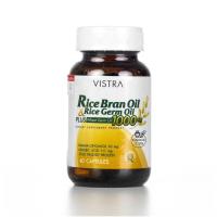 ราคา Vistra Rice Bran Oil & Rice Germ Oil 1000mg น้ำมันรำข้าว++ (40 แคปซูล) (22159432317)
