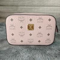 ราคา มีจําหน่าย [กระเป๋าถือผู้หญิงของแท้] MCM กระเป๋าสะพายข้างสีชมพู - สินค้า MCM surplus - หนังแท้ผสมผ้าแคนวาส (28500051194)