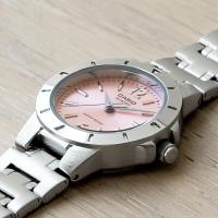 ราคา Casio LTP-1177A-4A1 นาฬิกาสำหรับผู้หญิง สายเหล็กสีชมพู สไตล์เรียบง่ายน้ำหนักเบา (27542304037)