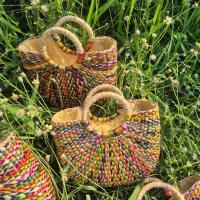 ราคา Chiwin rainbow bag รุ้งพริ้ว - กระเป๋าสานสีรุ้ง - (26185606900)