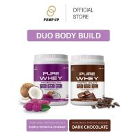 ราคา [Bundle Set] PUMP UP Whey Protein Isolate100% Purple Potato and Coconut flavor + Whey Protein Isolate100% Dark Chocolate (28905906196)