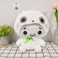 ราคา 13" ตุ๊กตาหน้าอิโมจิใส่ชุดแมวโยไค ป้ายห้อย ตุ๊กตาอมูส amuse อมูสมือสอง แมวอมูส ตุ๊กตาโยไค โยไควอช Yokai (12931226293)