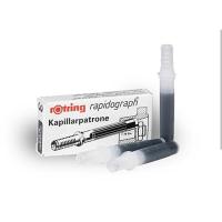 ราคา Rotring Rapidograph Ink Capillary Cartridges Black (กล่อง 3 ชิ้น) (28381376862)