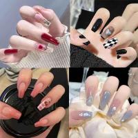 ราคา เล็บปลอมยาวสำเร็จรูป เล็บปลอมยาว เล็บปลอมยาวแถมกาว เล็บปลอมยาวสำเร็จรูป เล็บปลอม ทรงสี่เหลี่ยม พร้อมกาว 24 ชิ้น (21781928322)