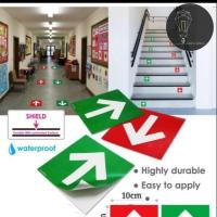 ราคา สติ๊กเกอร์ป้ายลูกศร 10cmx10cm (22868987866)