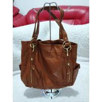 ราคา กระเป๋าสะพาย Sisley หนังแท้สีน้ําตาล preloved (27873241353)