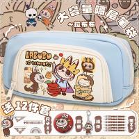 ราคา กล่องดินสอ ดินสอ Labubu Pop Mart กล่องดินสอนักเรียนชั้นประถมศึกษาหญิงน่ารักกล่องดินสอขนาดใหญ่ความจุ Double-Layer Storage High-Appearance Multi-Function กล่องดินสอ Ju (44017347995)