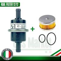 ราคา RAIL FG3 Gas Filter 12 X12 + Filter Kit - กรองแก๊ส RAIL FG3 ขนาด 12*12 มม ของแท้ พร้อม กรองหม้อต้ม Tomasetto (มีโอลิง) (24304416910)