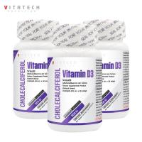 ราคา [แพ็ค 3 ขวด] วิตามินดี3 ไวต้าเทค Vitamin D3 Vitatech วิตามินดี3 600 ไอยู Vitamin D3 600 IU วิตามินดี Vitamin D (28881815225)