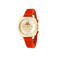 ราคา ของแท้100% นาฬิกา Coach 14502094 Women's Boyfriend Orange Silicon Rubber Strap Watch (4768122484)