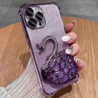 ราคา เคส Huawei Nova 14 Nova 14 Pro Nova 13 Pro Nova 12S Nova 12i Nova 8i Nova 12 Pro Nova 12 Nova 11 ULTRA Nova 11 Pro เพชรฝังหงส์วงเล็บซิลิโคนเปลือกนิ่ม (41470404466)