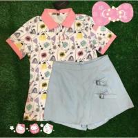 ราคา เสื้อโปโล+กางเกงกระโปรง Playboy (134860636)