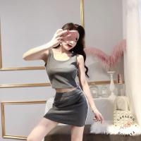 ราคา กระโปรงสั้น ทรงเอ แต่งแถบข้าง เอวยางยืด เอวสูง (23969560928)