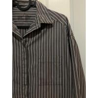 ราคา เสื้อเชิ้ต muji ลายทาง เทา-ขาว (9617724005)