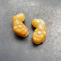 ราคา หยกแกะสลักปี่เซี๊ยะคู่ สีเหลืองสวยเงางาม (5932418731)