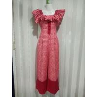 ราคา จั๊มยาวพิมลายผ้าไทย งานหายาก ป้าย bo rich ta มือ2 (5062361626)