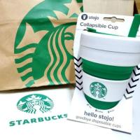 ราคา Starbucks x Stojo แก้วสตาร์บัคซิลิโคนพับได้ (4533245500)