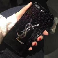 ราคา พร้อมส่ง เคส iphone 6/6s YSLเคสแข็งเปิดหัวท้าย หุ้มหนังจระเข้ สีดำ (695521716)