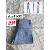 ราคา H&M Wide High Jeans แท้%มือสอง (41018791853)
