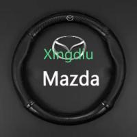 ราคา XD Mazda ฝาครอบพวงมาลัยรถยนต์คาร์บอนไฟเบอร์ประเภทหนัง 38 ซม.ฝาครอบคาร์บอนไฟเบอร์ Manibela Fit Mazda 2 3 6 CX3 CX5 (40115346286)