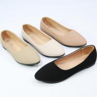ราคา 888-C1 รองเท้าคัชชู ส้นแบน หนังนูบัค PU FAIRY (22984956854)