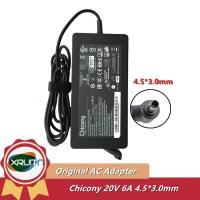 ราคา ของแท้ Chicony A17-120P2A อะแดปเตอร์ AC 20V 6A A12A055P สําหรับ MSI GF63 THIN 10SC 11SC 11UC MS-16R5 10SC-017XES 11UC-285CA (40171220603)