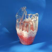 ราคา murano.thing แจกันเป่าแก้ววินเทจปากหยัก เล่นระดับ (8814352648)
