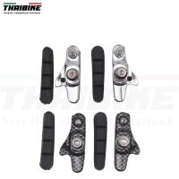 ราคา ผ้าเบรคจักรยานเสือหมอบล้ออลูมิเนียม แบบมีฝักเบรค THAIBIKE แถมฟรียางเบรค 1 ชุด (11071961976)