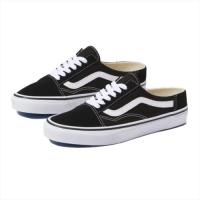 ราคา Vans รองเท้าผ้าใบ Old Skool Mule Black/True White ( VN0A3MUS6BT ) (5579931071)