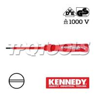 ราคา ไขควงปากแบน VDE 5.5*125มม.สำหรับงานช่างไฟฟ้าช่างทั่วไป VDE1000V(AC) 1500V(DC) KEN572-5790K "KENNEDY" (42416042068)