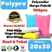 ราคา โพลีเมลเลอร์ พรีเมี่ยม 20x30 สีเคลือบเงา / พลาสติกบรรจุออนไลน์ / หนาแข็งแรง / 100 ชิ้น (42970843193)