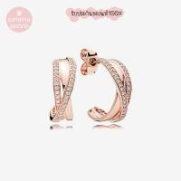 ราคา (ของแท้100%)แถมกล่อง Pandora rose earrings ต่างหูไขว้โรส (12722410875)