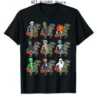 ราคา เสื้อยืดลายโครงกระดูกไดโนเสาร์ฮาโลวีนสำหรับเด็กผู้ชายเสื้อยืดลายกราฟิกตลกตลกตลกๆเสื้อยืดลายไดโนเสาร์แบบ halloween tshirt (29508979858)