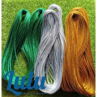 ราคา ดิ้น ดิ้นเงิน ดิ้นทอง ดิ้นสี เชือกดิ้น ดิ้นตกแต่ง ขนาด 2 mm 110 หลา (3148118943)