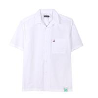 ราคา ELLE HOMME เสื้อเชิ้ตแขนสั้น สีพื้น ชายตรง สีขาว รุ่น W8B684 (26740254575)