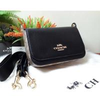 ราคา กระเป๋าสะพายไฮโซแบรนด์เนมโค้ชสีน้ำตาลดำลายC หนังแท้หนังแคนวาส COACH SMALL JES MESSENGER IN SIGNATURE CANVAS(COACH F8061) (8319862130)