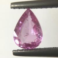 ราคา พลอย พิ๊งค์แซฟไฟร์แท้ 0.78กะรัต ทรงหยดน้ำสีชมพูสวย หวาน เนื้อใสกิ๊ง ไฟดีมาก (13371475558)