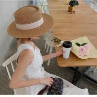 ราคา หมวกสาน boater hat หมวกไปทะเล ⛅️ (7047158651)