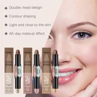 ราคา Three 2-in-1 High-gloss Stick Cream, Matte Brightening, Nose Shadow Contour, Multi-functional, Makeup Pen, Natural and Light, กันน้ําและกันเหงื่อ (43356694534)