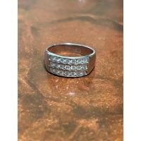 ราคา ขายแหวนเพชรเบลเยี่ยมแท้ เพชร3แถว ทองคำแท้18k ของแม่ค้าใช้เอง (43464512429)