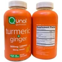 ราคา Exp.04/2026Qunol Turmeric Plus Ginger 200 Gummies (26274606390)